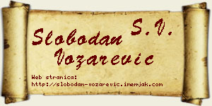 Slobodan Vozarević vizit kartica